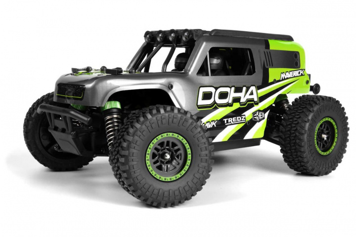 Maverick Doha 1/20 4WD elektrisk lastbil - grön (150703) i gruppen LEKSAKER, BARN- & BABYPRODUKTER / Radiostyrt / Radiostyrda bilar hos TP E-commerce Nordic AB (D20342)