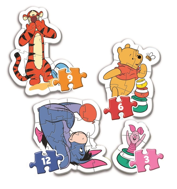 Clementoni Mitt första pussel 3-6-9-12 bitar - Winnie the Pooh (20820) i gruppen LEKSAKER, BARN- & BABYPRODUKTER / Leksaker / Barnpussel hos TP E-commerce Nordic AB (D20368)