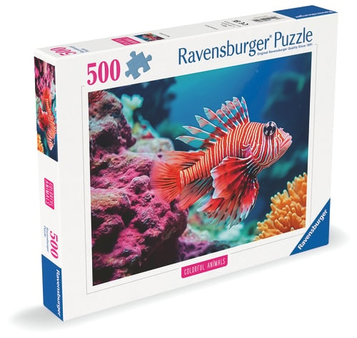Ravensburger Röd lejonfisk - 500 p (12001334) i gruppen SPORT, FRITID & HOBBY / Hobby / Pussel hos TP E-commerce Nordic AB (D20418)