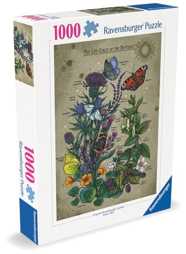 Ravensburger Lifecircle Fjäril - 1000p (12001435) i gruppen SPORT, FRITID & HOBBY / Hobby / Pussel hos TP E-commerce Nordic AB (D20433)