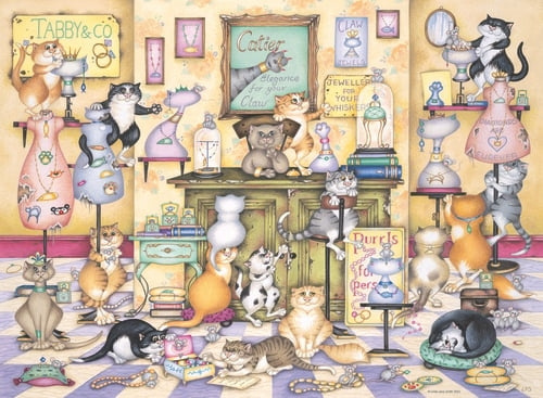 Ravensburger Crazy Cats Taby & Co. 500 bitar (12001451) i gruppen LEKSAKER, BARN- & BABYPRODUKTER / Leksaker / Barnpussel hos TP E-commerce Nordic AB (D20435)