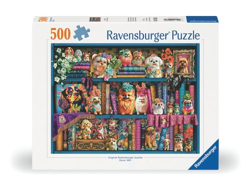 Ravensburger Precious Porcelain Pups - 500p (12001466) i gruppen SPORT, FRITID & HOBBY / Hobby / Pussel hos TP E-commerce Nordic AB (D20436)