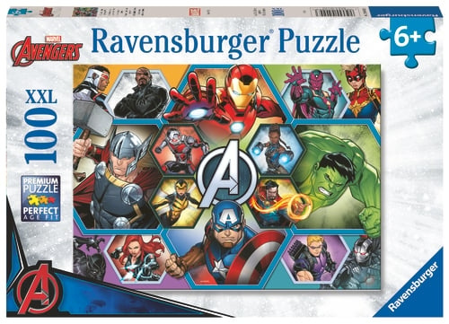 Ravensburger Marvel Avengers - 100p (12004029) i gruppen LEKSAKER, BARN- & BABYPRODUKTER / Leksaker / Barnpussel hos TP E-commerce Nordic AB (D20444)