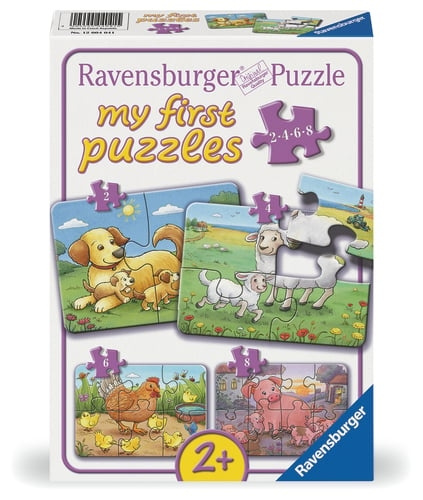 Ravensburger Familjer med bondgårdsdjur 2/4/6/8p - (12004041) i gruppen LEKSAKER, BARN- & BABYPRODUKTER / Leksaker / Barnpussel hos TP E-commerce Nordic AB (D20446)