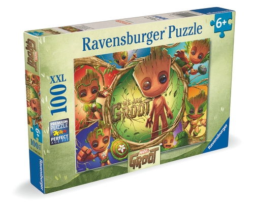 Ravensburger Marvel Groot - 100p (12004128) i gruppen LEKSAKER, BARN- & BABYPRODUKTER / Leksaker / Barnpussel hos TP E-commerce Nordic AB (D20462)