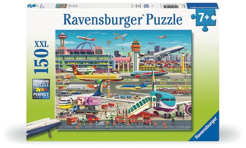 Ravensburger Flygplats Central 150p - (12004134) i gruppen LEKSAKER, BARN- & BABYPRODUKTER / Leksaker / Barnpussel hos TP E-commerce Nordic AB (D20464)
