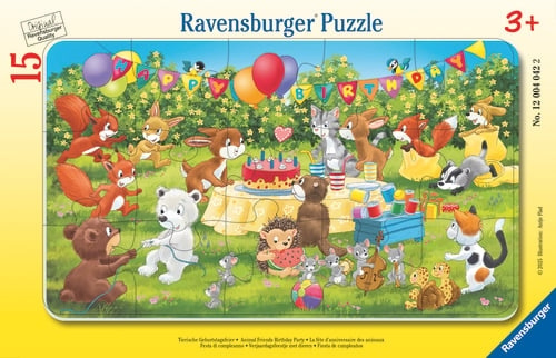 Ravensburger Djurens födelsedagsfest 15p - (12004042) i gruppen LEKSAKER, BARN- & BABYPRODUKTER / Leksaker / Barnpussel hos TP E-commerce Nordic AB (D20474)