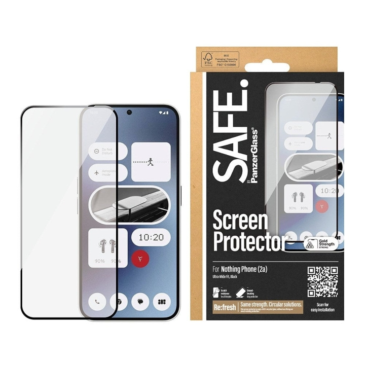 PanzerGlass SAFE by PanzerGlass- Skärmskydd - Nothing Phone 2a, 2a Plus - Ultra-Wide Fit i gruppen SMARTPHONE & SURFPLATTOR / Mobilskydd / Övriga modeller hos TP E-commerce Nordic AB (D20477)