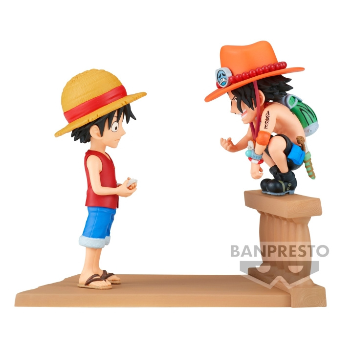 Banpresto One Piece Monkey D. Luffy & Portgas D. Ace - (BP89475P) i gruppen SPORT, FRITID & HOBBY / Roliga prylar / Samlarobjekt hos TP E-commerce Nordic AB (D20491)