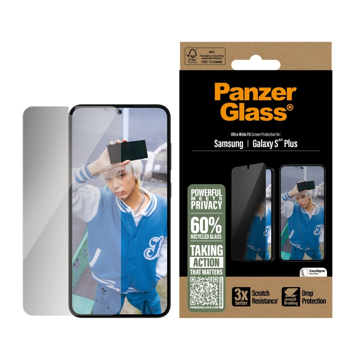 Panzer Glass - Sekretess skärmskydd Galaxy S25 Plus, UWF i gruppen SMARTPHONE & SURFPLATTOR / Mobilskydd / Samsung hos TP E-commerce Nordic AB (D20501)