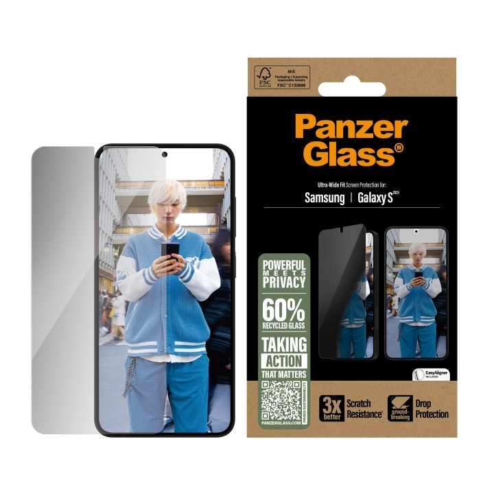 Panzer Glass - Integrerat skärmskydd Galaxy S25, UWF i gruppen SMARTPHONE & SURFPLATTOR / Mobilskydd / Samsung hos TP E-commerce Nordic AB (D20502)