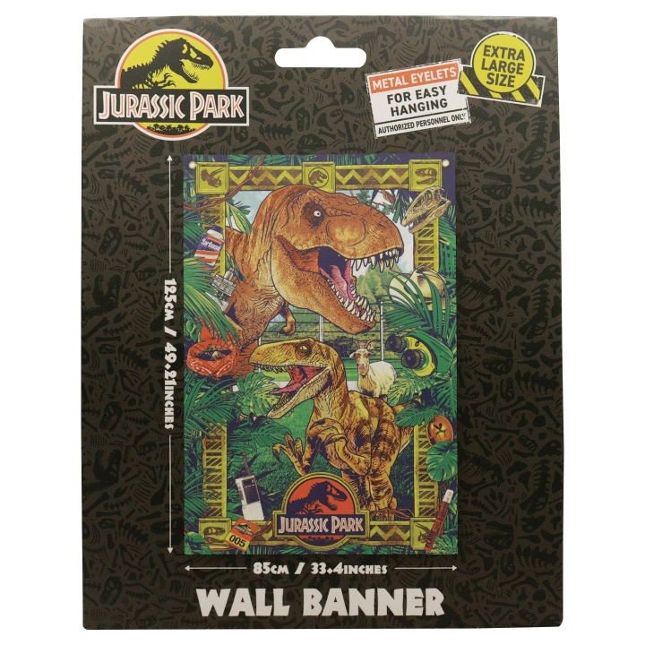 Jurassic Park Väggbanner i gruppen SPORT, FRITID & HOBBY / Roliga prylar / Samlarobjekt hos TP E-commerce Nordic AB (D20546)