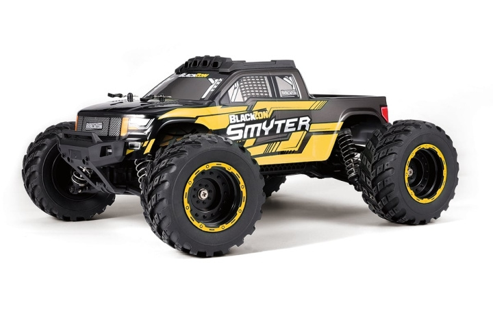 Blackzon Smyter MT 1/12 4WD elektrisk monstertruck - gul (540225) i gruppen LEKSAKER, BARN- & BABYPRODUKTER / Radiostyrt / Radiostyrda bilar hos TP E-commerce Nordic AB (D20602)