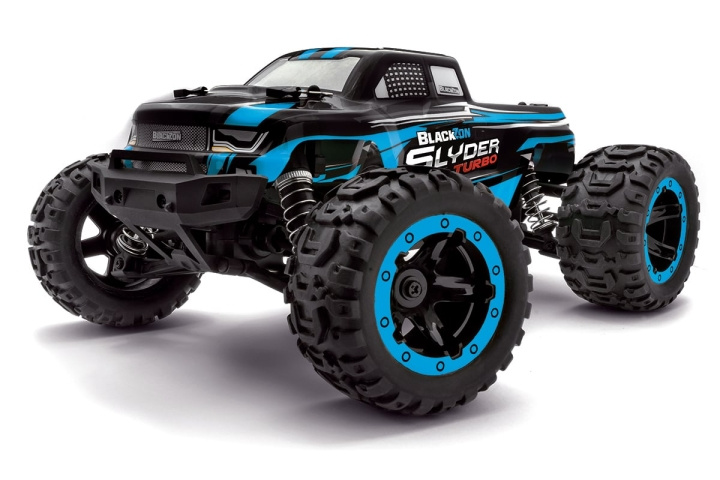 Blackzon Slyder MT Turbo 1/16 4WD 2S Brushless - Blå (540209) i gruppen LEKSAKER, BARN- & BABYPRODUKTER / Radiostyrt / Bilbanor / Bilar hos TP E-commerce Nordic AB (D20623)