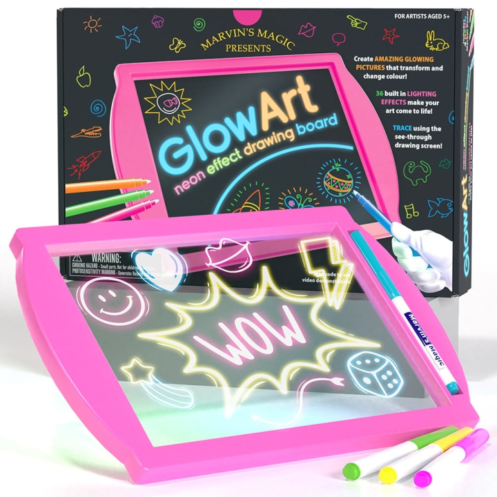 Marvin\'s Magic Marvins Magic - Glödande konst - Rosa - (MMG009P) i gruppen LEKSAKER, BARN- & BABYPRODUKTER / Leksaker / Pyssel hos TP E-commerce Nordic AB (D20642)