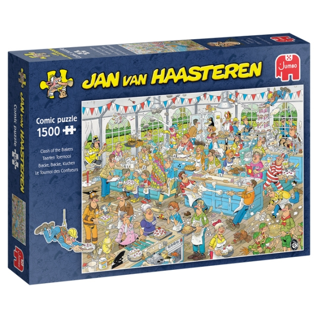 Jan van Haasteren Bakarnas sammanstötning (1500 bitar) (JUM9077) i gruppen SPORT, FRITID & HOBBY / Hobby / Pussel hos TP E-commerce Nordic AB (D20650)