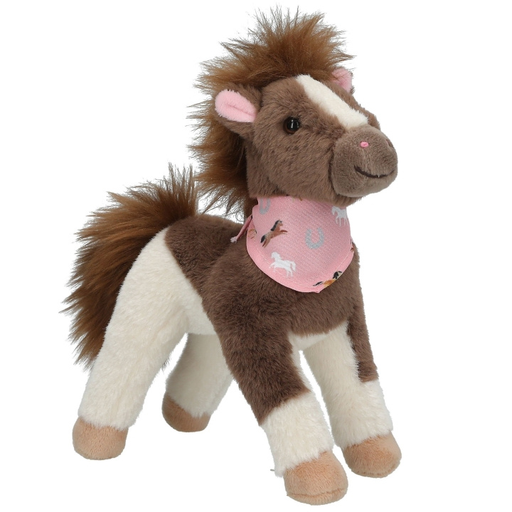 Miss Melody Plyschhäst Brun Vit 18 cm - (0413480) i gruppen LEKSAKER, BARN- & BABYPRODUKTER / Babyleksaker / Gosedjur hos TP E-commerce Nordic AB (D20661)