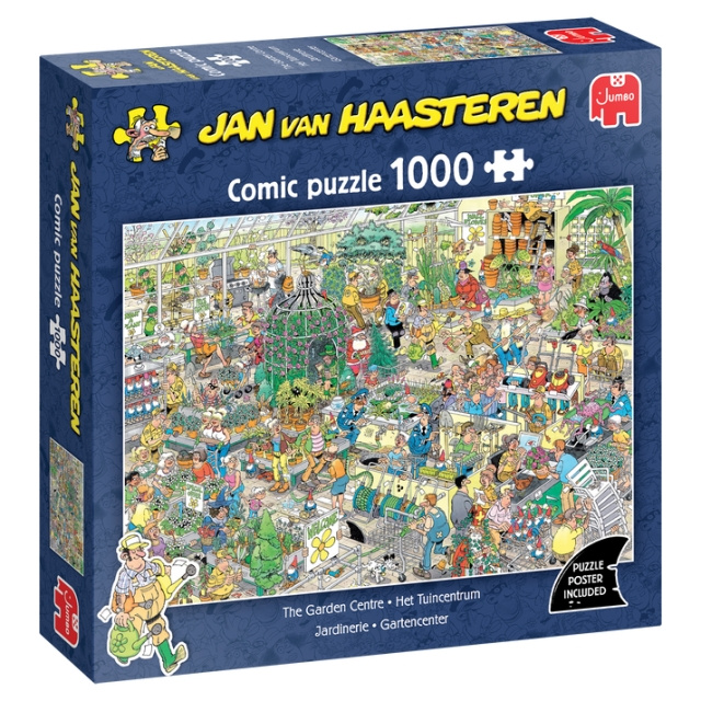 Jan van Haasteren Trädgårdscenter (1000 bitar) (JUM9066) i gruppen SPORT, FRITID & HOBBY / Hobby / Pussel hos TP E-commerce Nordic AB (D20667)