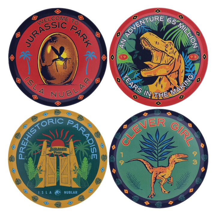 Jurassic Park Dricksunderlägg med tryck i gruppen SPORT, FRITID & HOBBY / Roliga prylar / Samlarobjekt hos TP E-commerce Nordic AB (D20687)
