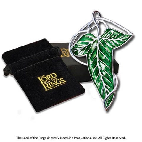 Noble Collection Replika - Lóriens blad - brosch - Sagan om ringen i gruppen SPORT, FRITID & HOBBY / Roliga prylar / Samlarobjekt hos TP E-commerce Nordic AB (D20732)