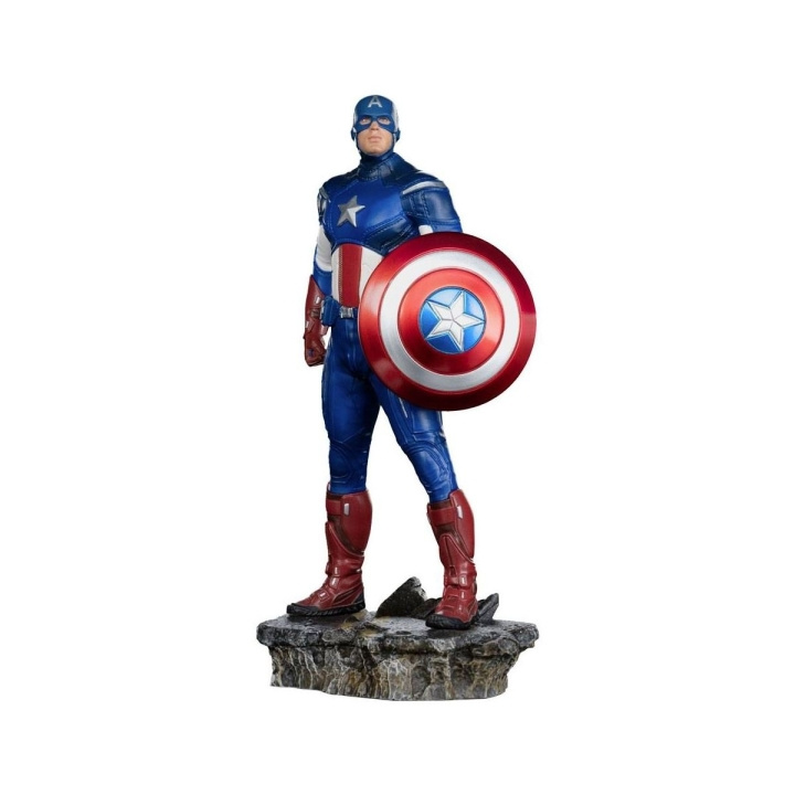 IronStudios - Marvel The Infinity Saga: BDS 1:10 Staty i konstskala - Captain America i gruppen SPORT, FRITID & HOBBY / Roliga prylar / Samlarobjekt hos TP E-commerce Nordic AB (D20739)