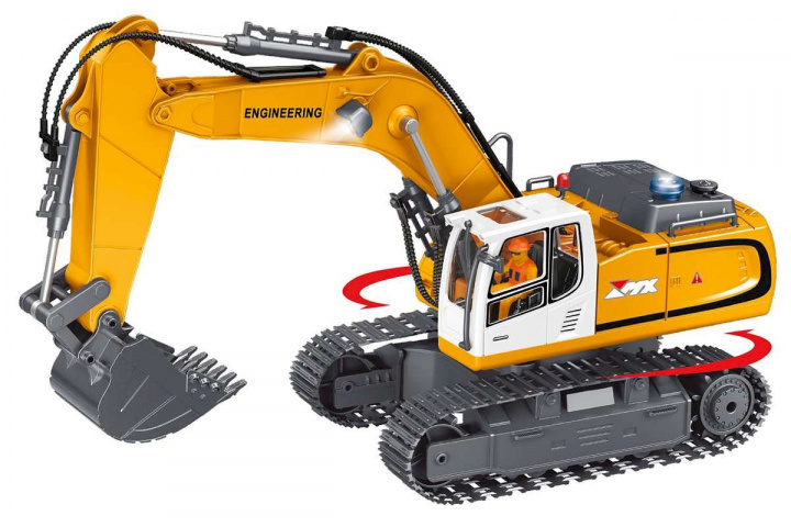 MX R/C Constructions Excavator R/C 1:18 2,4GHz, 3,7V Li-Ion 11 kanaler (471467) i gruppen LEKSAKER, BARN- & BABYPRODUKTER / Radiostyrt / Övrigt radiostyrt hos TP E-commerce Nordic AB (D20751)