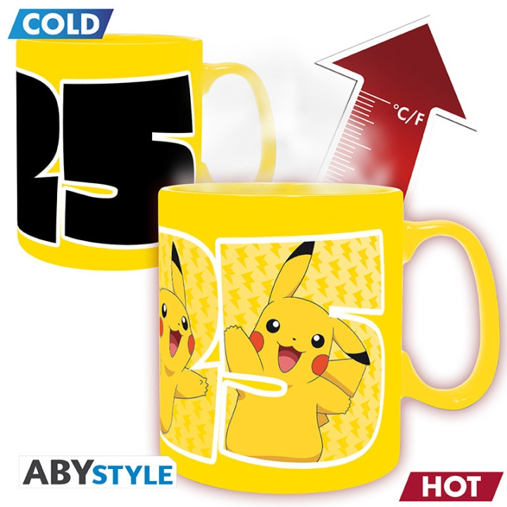 Abysse POKEMON - Värmeändringsmugg - 460 ml - Pikachu 25 i gruppen SPORT, FRITID & HOBBY / Roliga prylar / Muggar hos TP E-commerce Nordic AB (D20756)
