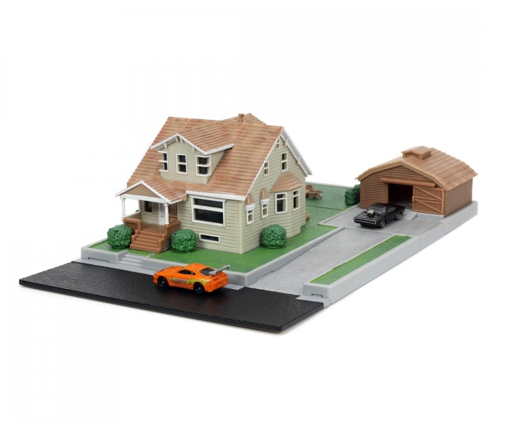 Jada Fast & Furious - Nano Dom\'s House Display Diorama (253203081) i gruppen LEKSAKER, BARN- & BABYPRODUKTER / Leksaker / Lekset hos TP E-commerce Nordic AB (D20811)