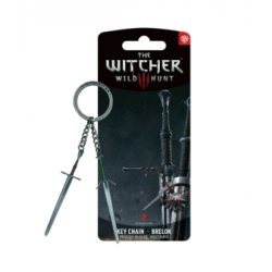 Good Loot The Witcher 3 Geralt Nyckelring med två svärd i gruppen SPORT, FRITID & HOBBY / Roliga prylar / Samlarobjekt hos TP E-commerce Nordic AB (D20815)