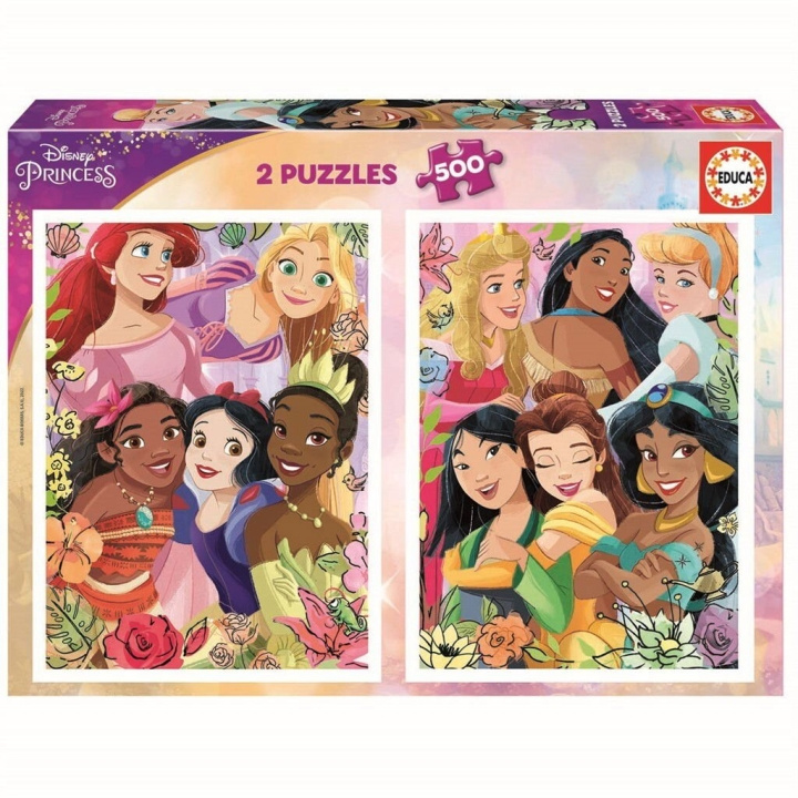 Educa Pussel - 2x500 Disney Princess (80-19253) i gruppen LEKSAKER, BARN- & BABYPRODUKTER / Leksaker / Barnpussel hos TP E-commerce Nordic AB (D20841)