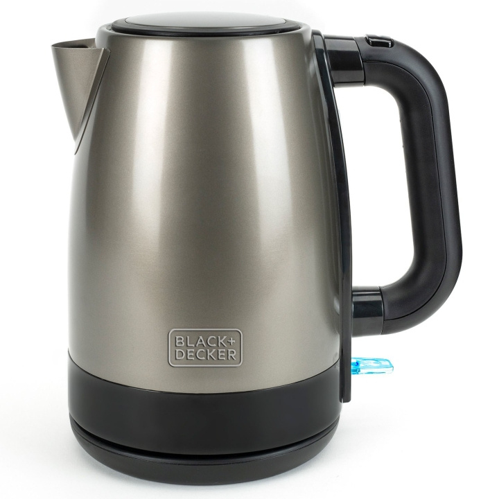 BLACK+DECKER Vattenkokare 2200W 1,7L Borstat Rostfritt Stål i gruppen HEM, HUSHÅLL & TRÄDGÅRD / Hushållsmaskiner / Vatten & Juice / Vattenkokare hos TP E-commerce Nordic AB (D20873)