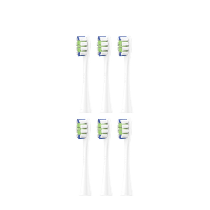 Oclean Borsthuvud Professional Clean 6-Pack Vit i gruppen SKÖNHET & HÄLSA / Munvård / Borsthuvuden & Tillbehör hos TP E-commerce Nordic AB (D20876)