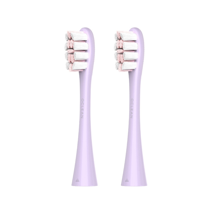 Oclean Borsthuvud Professional Clean 2-Pack Lila i gruppen SKÖNHET & HÄLSA / Munvård / Borsthuvuden & Tillbehör hos TP E-commerce Nordic AB (D20881)