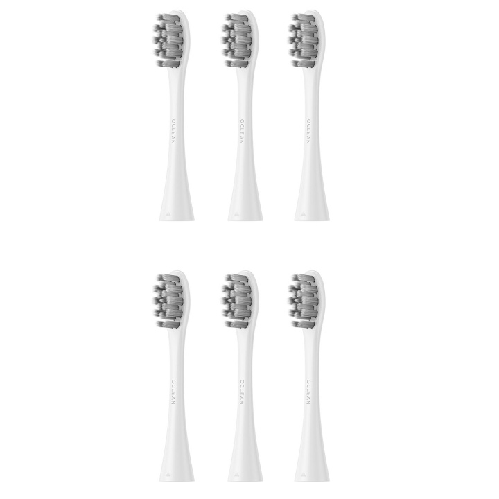 Oclean Borsthuvud Gum Care 6-Pack Vit i gruppen SKÖNHET & HÄLSA / Munvård / Borsthuvuden & Tillbehör hos TP E-commerce Nordic AB (D20883)