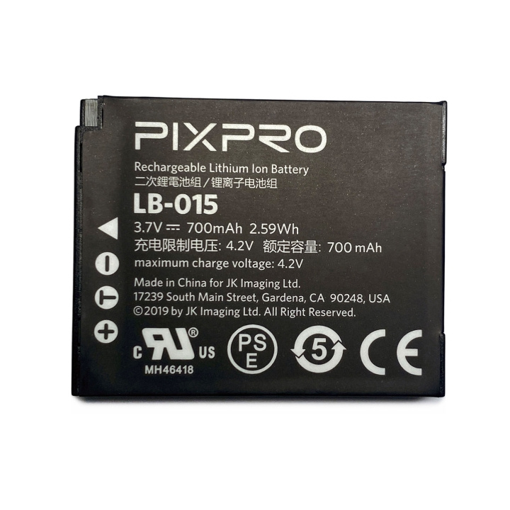 Kodak Batteri För Pixpro Wpz Lb-015 3.7v/700mah i gruppen HEMELEKTRONIK / Foto & Video / Fotoutrustning / Övrigt hos TP E-commerce Nordic AB (D20891)