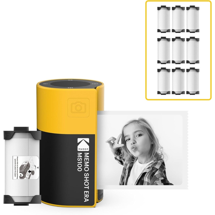 Kodak Direktbildskamera Memo Shot MS100 Bundle Gul i gruppen HEMELEKTRONIK / Foto & Video / Kameror hos TP E-commerce Nordic AB (D20893)