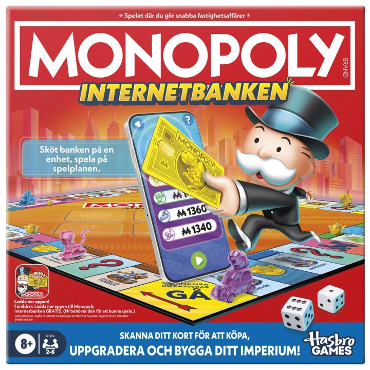 Hasbro gaming Brädspel Monopoly App Banking (SE) i gruppen LEKSAKER, BARN- & BABYPRODUKTER / Spel / Sällskapsspel hos TP E-commerce Nordic AB (D20911)