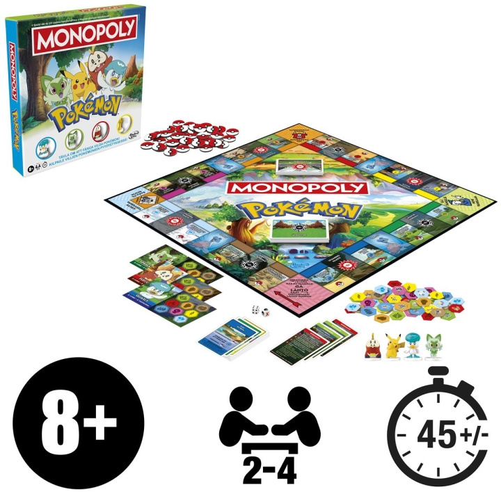 Hasbro gaming Brädspel Monopoly Pokemon (SE/FI) i gruppen LEKSAKER, BARN- & BABYPRODUKTER / Spel / Sällskapsspel hos TP E-commerce Nordic AB (D20914)