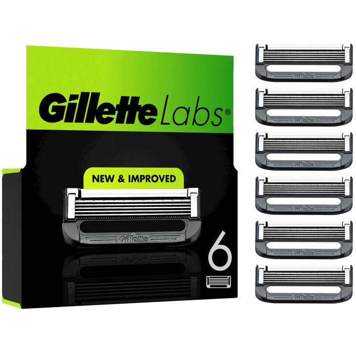Gillette Rakblad Labs 6st i gruppen SKÖNHET & HÄLSA / Hår & Styling / Rakning & Trimning / Rakhyvlar & Tillbehör hos TP E-commerce Nordic AB (D20985)