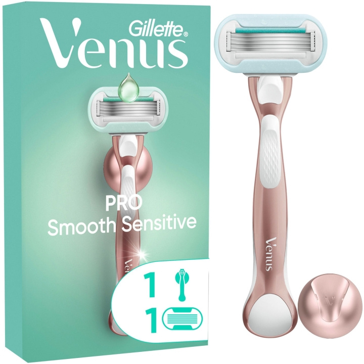 Gillette Rakhyvel Pro Smooth Sensitive + 1st rakblad i gruppen SKÖNHET & HÄLSA / Hår & Styling / Rakning & Trimning / Rakhyvlar & Tillbehör hos TP E-commerce Nordic AB (D20999)