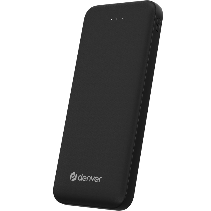 Denver PowerBank 10.000 mAh 10W Svart i gruppen SMARTPHONE & SURFPLATTOR / Laddare & Kablar / Powerbanks hos TP E-commerce Nordic AB (D21011)
