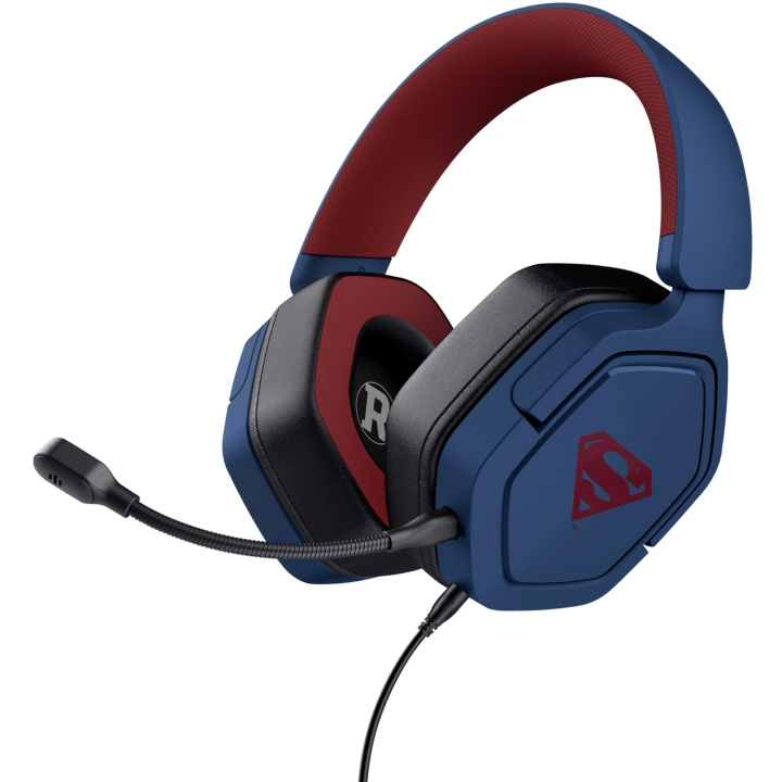 Trust GXT 492SM Carus Gamingheadset Superman i gruppen DATORER & KRINGUTRUSTNING / Gaming / Headset hos TP E-commerce Nordic AB (D21037)