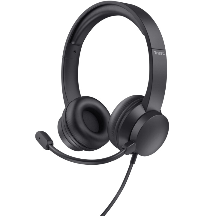 Trust Ayda PC-headset 3,5mm Svart i gruppen DATORER & KRINGUTRUSTNING / Datortillbehör / Headset hos TP E-commerce Nordic AB (D21066)