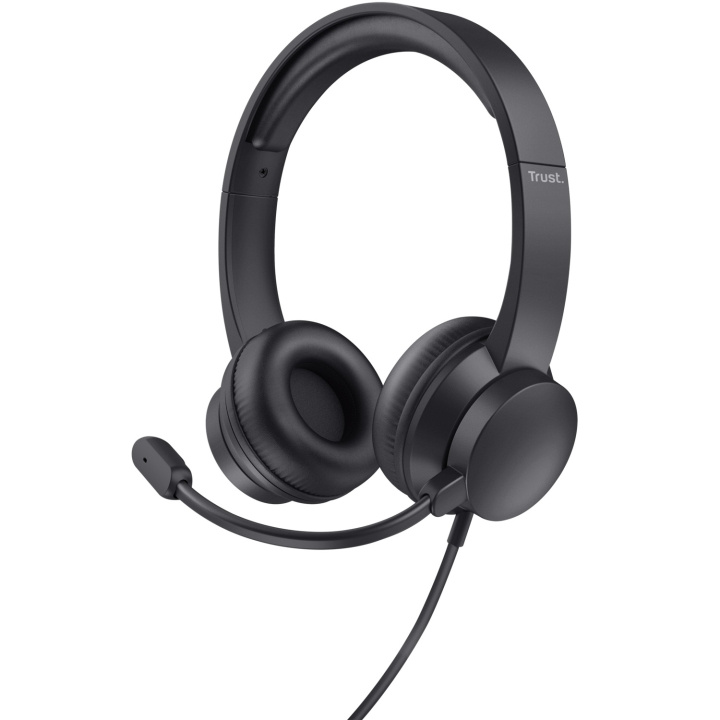 Trust Ayda PC-headset USB Svart i gruppen DATORER & KRINGUTRUSTNING / Datortillbehör / Headset hos TP E-commerce Nordic AB (D21067)