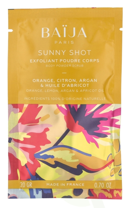 Baija Paris Baija Body Powder Scrub Sunny Shot 20 g i gruppen SKÖNHET & HÄLSA / Hudvård / Ansiktsvård / Skrubb / Peeling hos TP E-commerce Nordic AB (D21121)