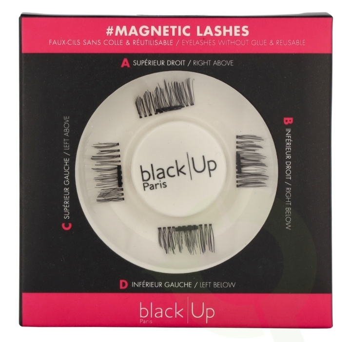 Black Up Magnetic Eyelashes 4 piece #02 i gruppen SKÖNHET & HÄLSA / Makeup / Ögon & Ögonbryn / Lösögonfransar hos TP E-commerce Nordic AB (D21127)