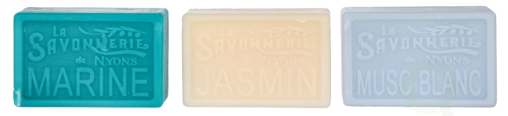La Savonnerie De Nyons Soap Bar Set 300 g 3x100gr Blue i gruppen SKÖNHET & HÄLSA / Hudvård / Kroppsvård / Handtvål hos TP E-commerce Nordic AB (D21176)