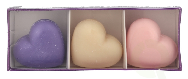 La Savonnerie De Nyons Extra Gentle Soap Set 150 g 3x50gr - Heart i gruppen SKÖNHET & HÄLSA / Hudvård / Kroppsvård / Handtvål hos TP E-commerce Nordic AB (D21181)