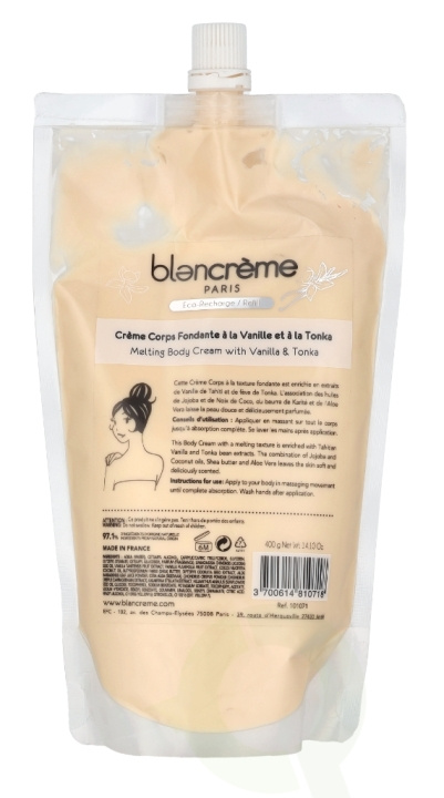 Blancreme Melting Body Cream 400 g Vanilla & Tonka Cream i gruppen SKÖNHET & HÄLSA / Hudvård / Kroppsvård / Body lotion hos TP E-commerce Nordic AB (D21194)
