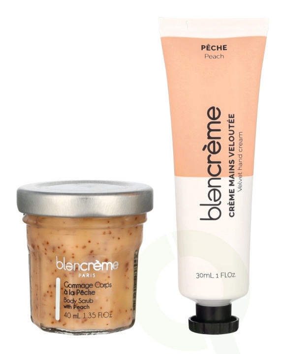 Blancreme Hand Cream Duo 70 ml Hand Cream 30ml/Scrub 40ml - Peach/Apricot i gruppen SKÖNHET & HÄLSA / Manikyr/Pedikyr / Handkräm hos TP E-commerce Nordic AB (D21203)